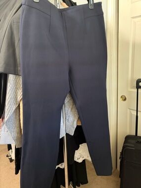 Peserico Navy Straight-Leg Dress Pants